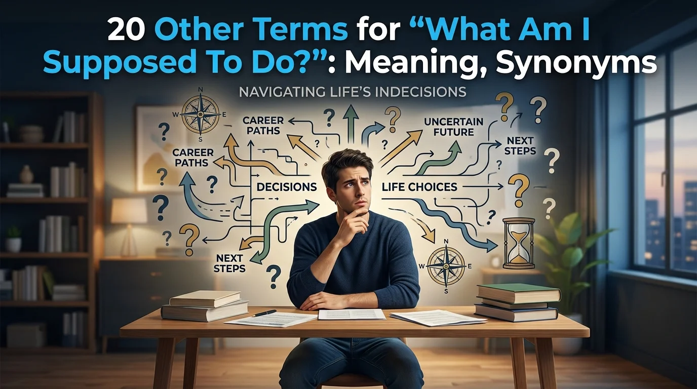 what-am-i-supposed-to-do-meaning-synonyms
