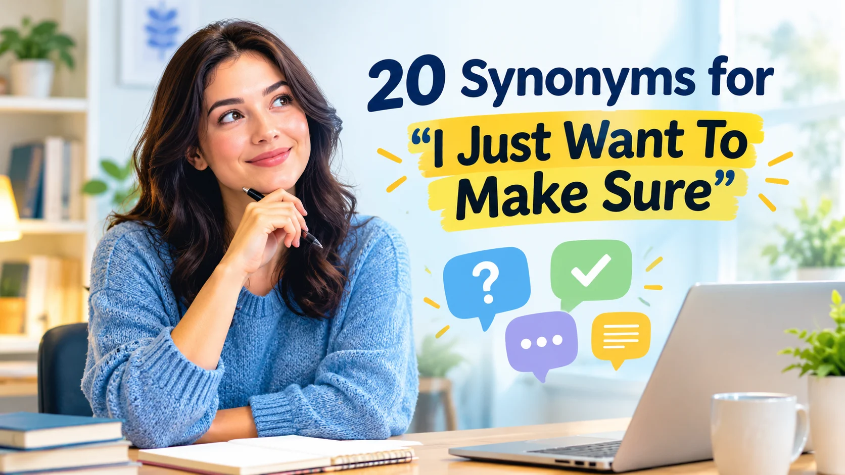just-want-to make-sure-meaning-synonyms